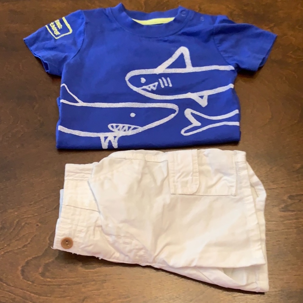 Gymboree shark short set